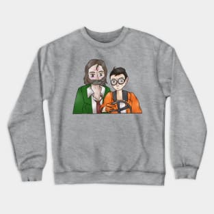 Disco Elysium Kim And Harry Driving Design Crewneck Sweatshirt